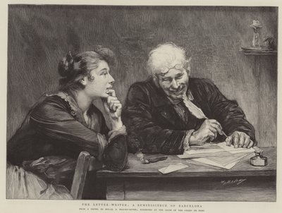 Kirjeen kirjoittaja, muistelu Barcelonasta tekijältä Amelie Beaury-Saurel